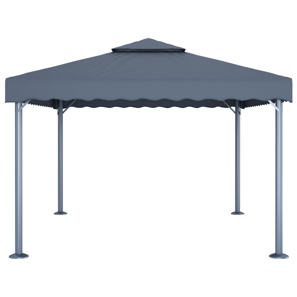 Paviljong 400x300 cm antrasitt aluminium