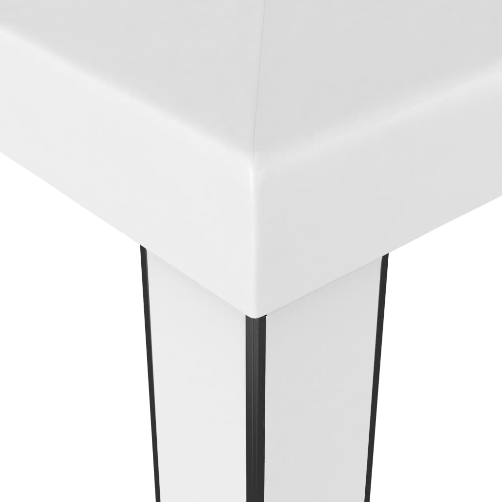 Paviljong med dobbelt tak 3x6 m hvit