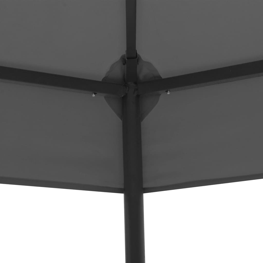 Hagepaviljong 323x275x265 cm antrasitt