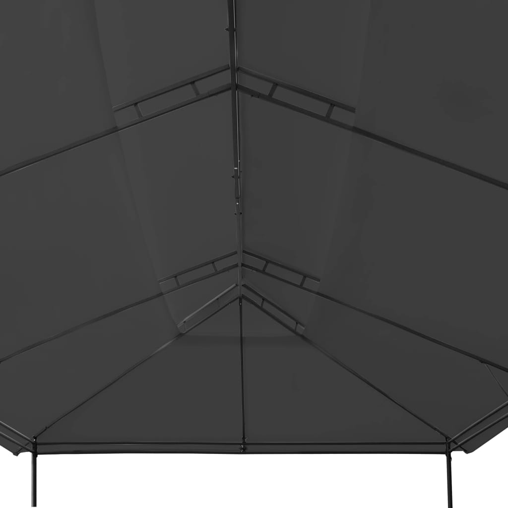 Paviljong 600x298x270 cm antrasitt