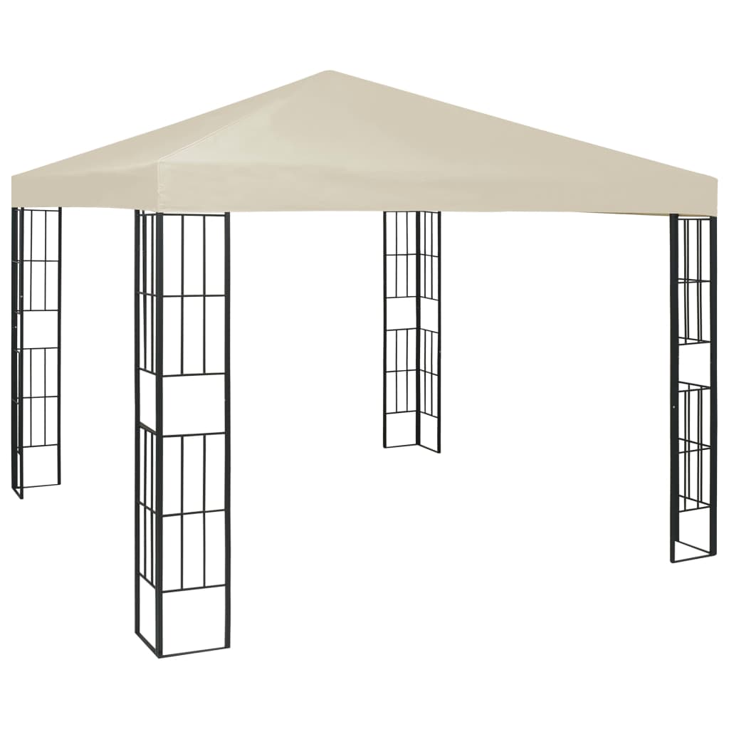 Paviljong 3x3 m kremhvit