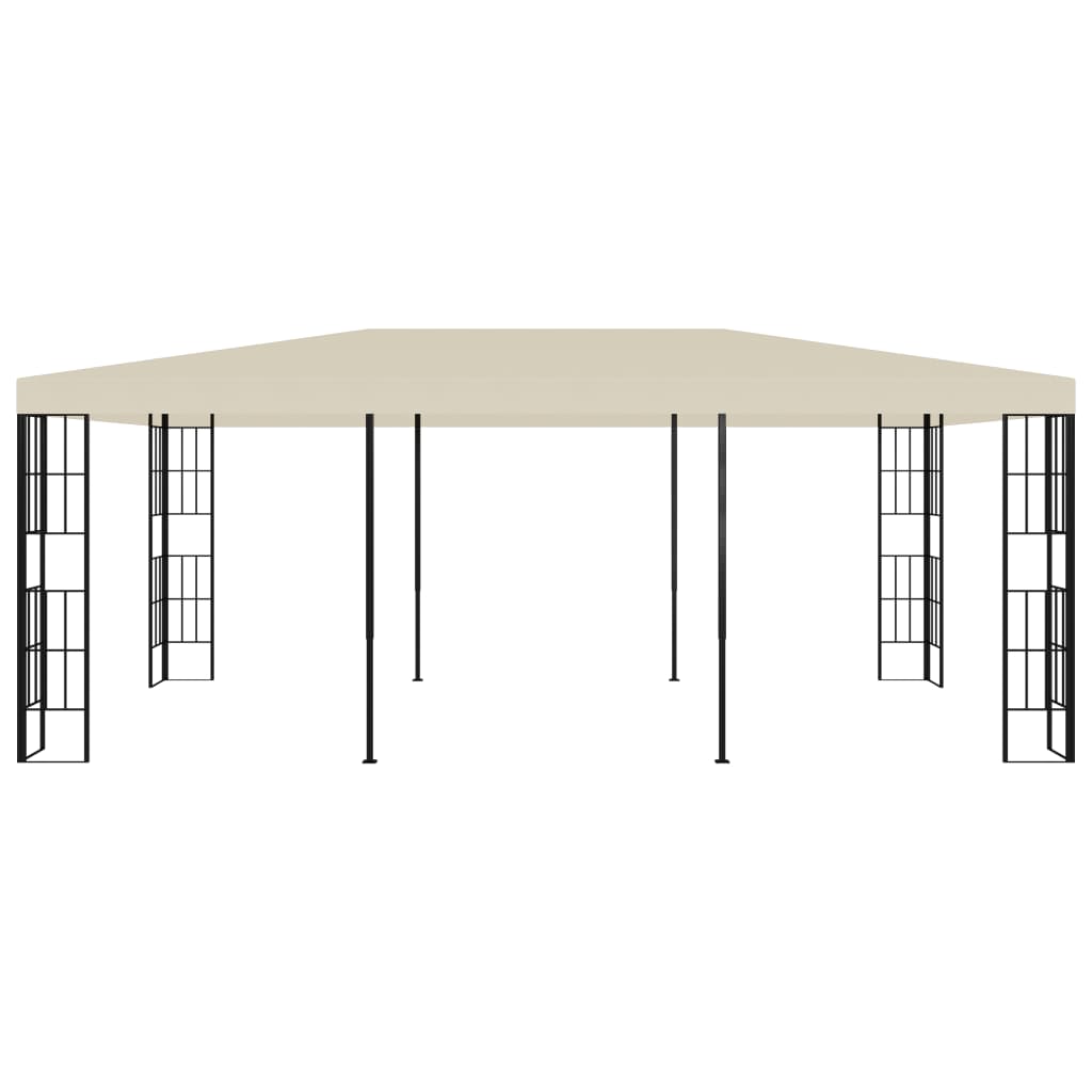 Paviljong 3x6 m kremhvit