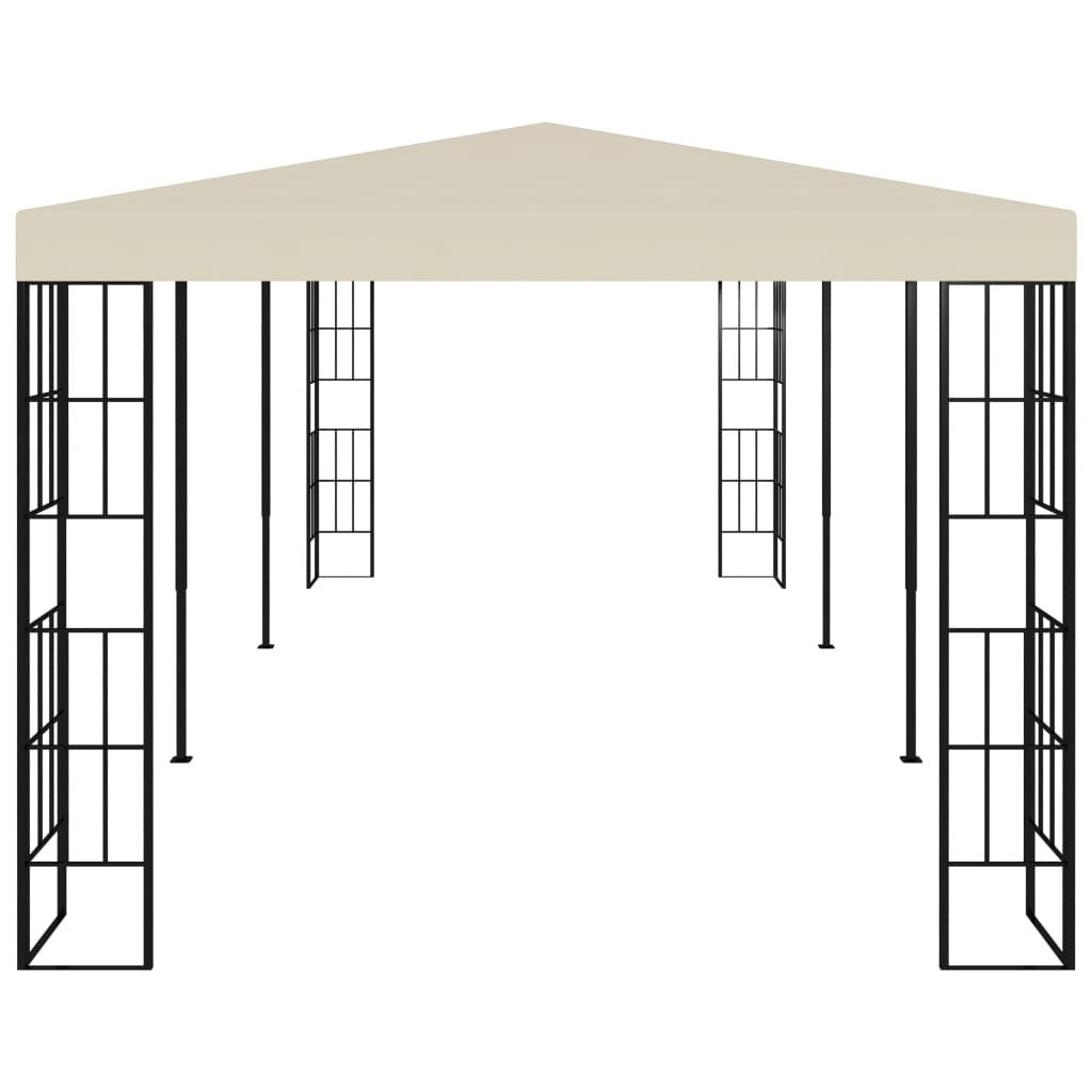 Paviljong 3x6 m kremhvit