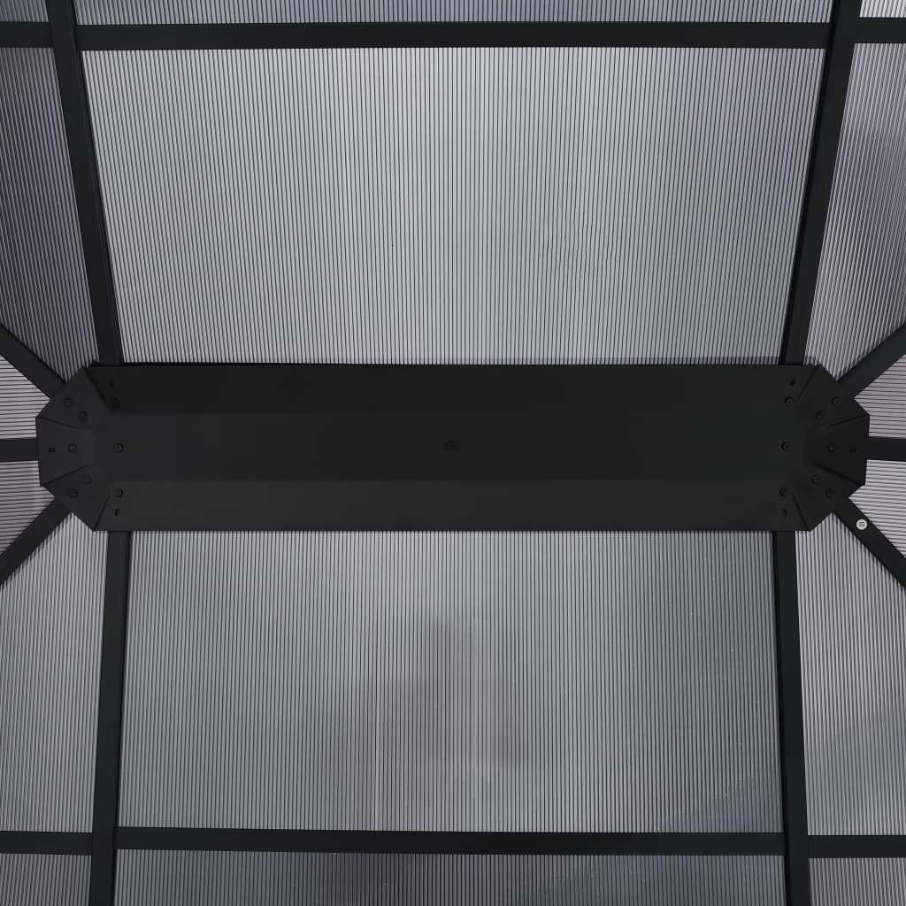 Paviljong med gardiner 400x300x265 m antrasitt
