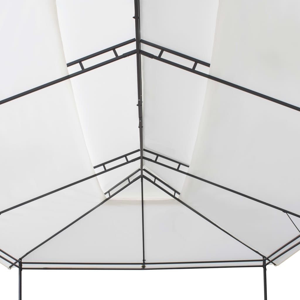 Paviljong 600x298x270 cm hvit 180g/m²