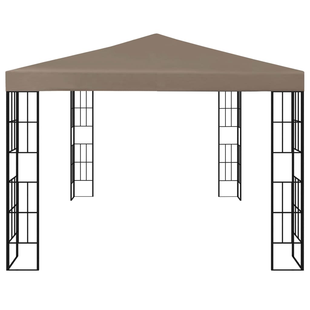 Paviljong 4x3 m gråbrun