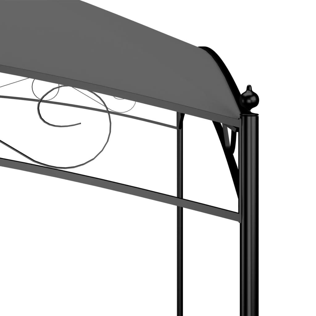 Paviljong 3x3x2,65 m antrasitt 180 g/m²