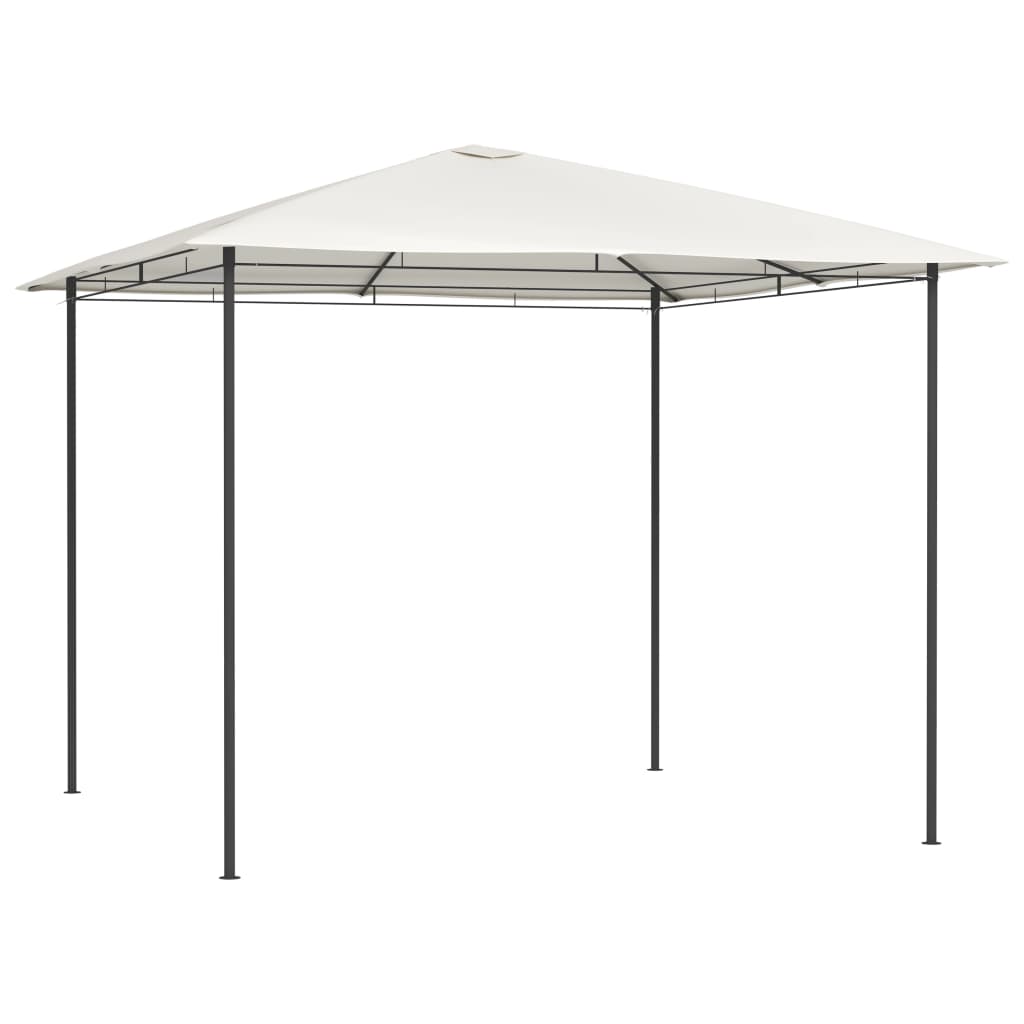 Paviljong 3x3x2,6 m kremhvit 160 g/m²