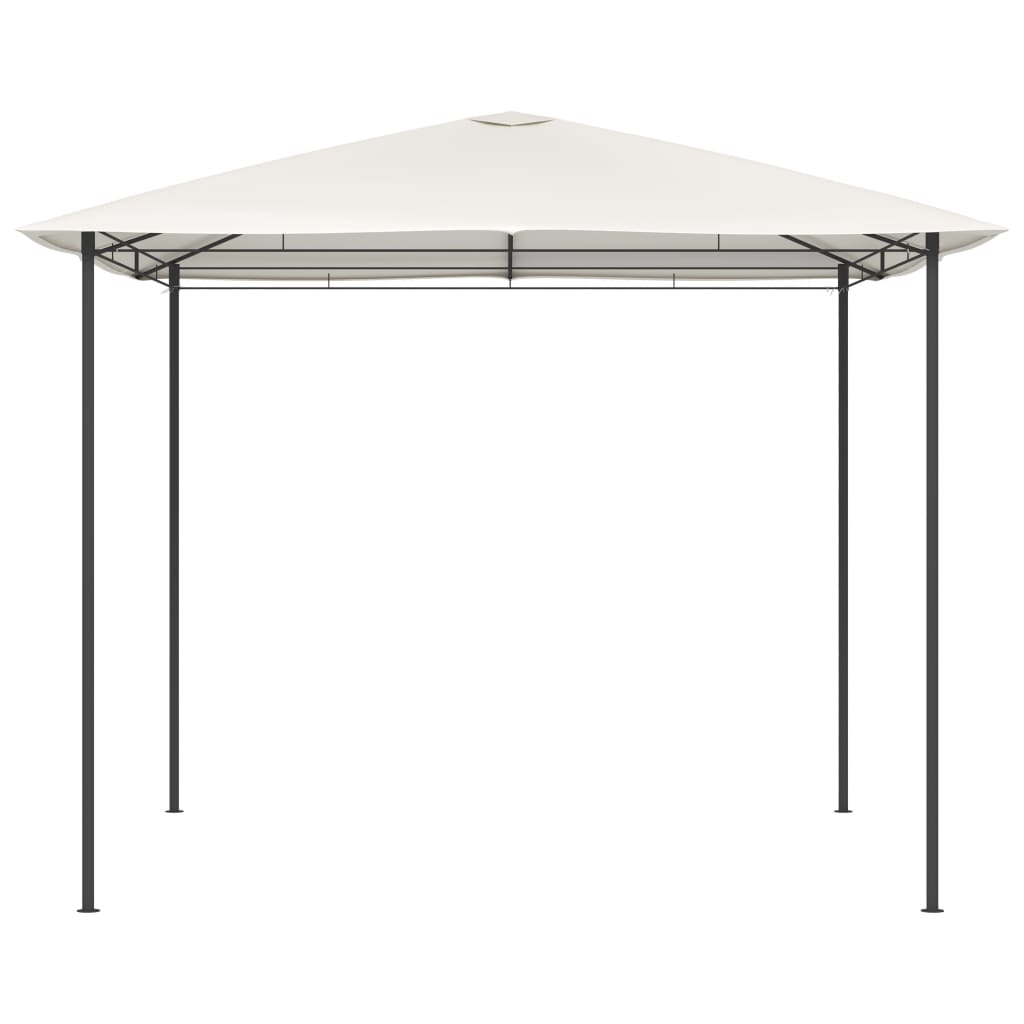 Paviljong 3x3x2,6 m kremhvit 160 g/m²