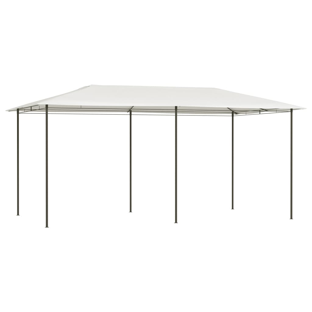 Paviljong 2,98x5,3x2,59 m kremhvit 160 g/m²