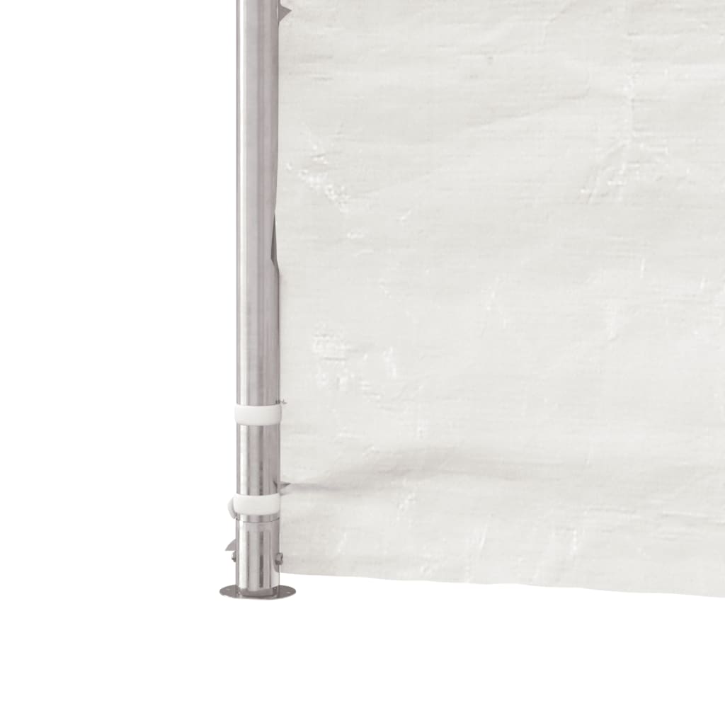 Paviljong med tak hvit 11,15x2,28x2,69 m polyetylen