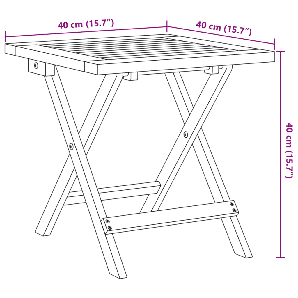 Solsenger 2 stk med bord svart heltre akasie