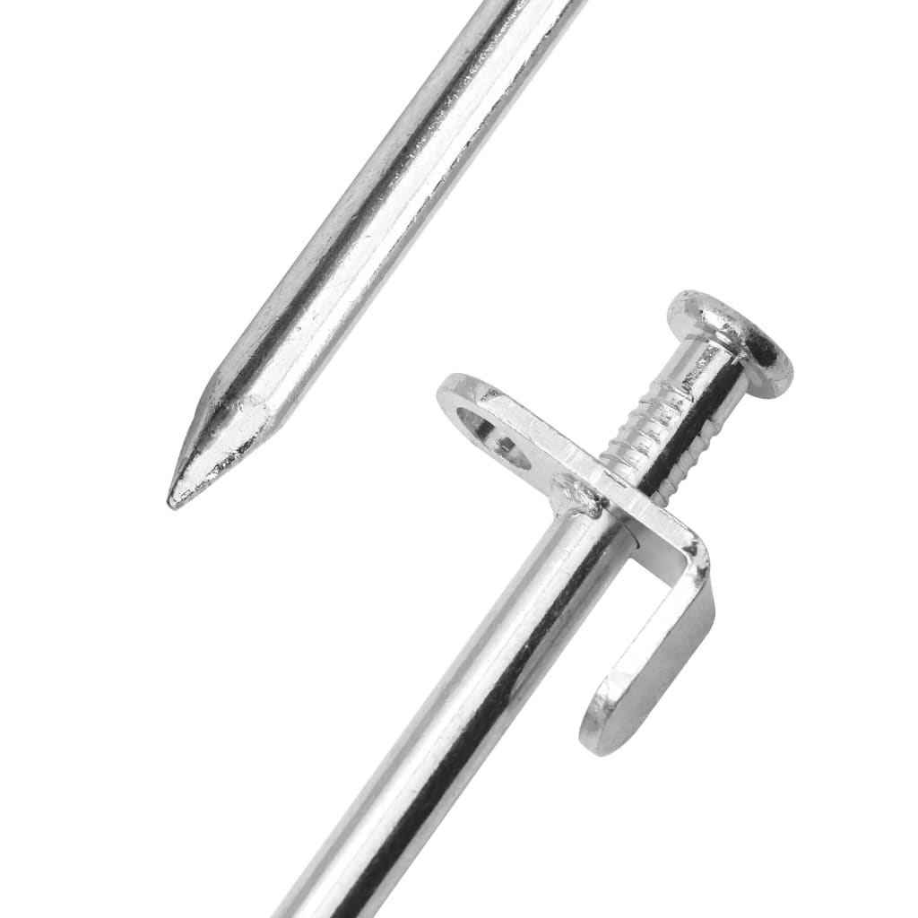 Teltplugger 24 stk 19,5 cm 8 mm galvanisert stål