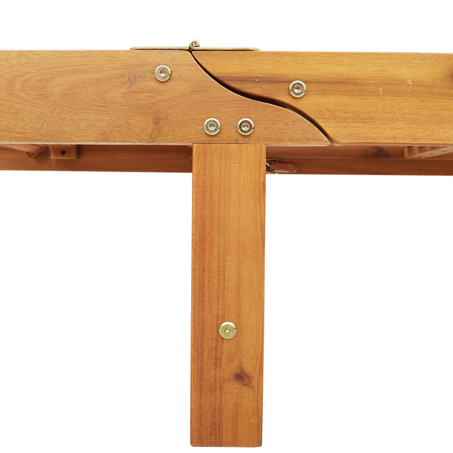 Solsenger 2 stk med puter og bord Taupe Solid tre Acacia