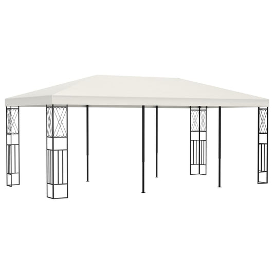 Paviljong 3x6 m kremhvit stoff