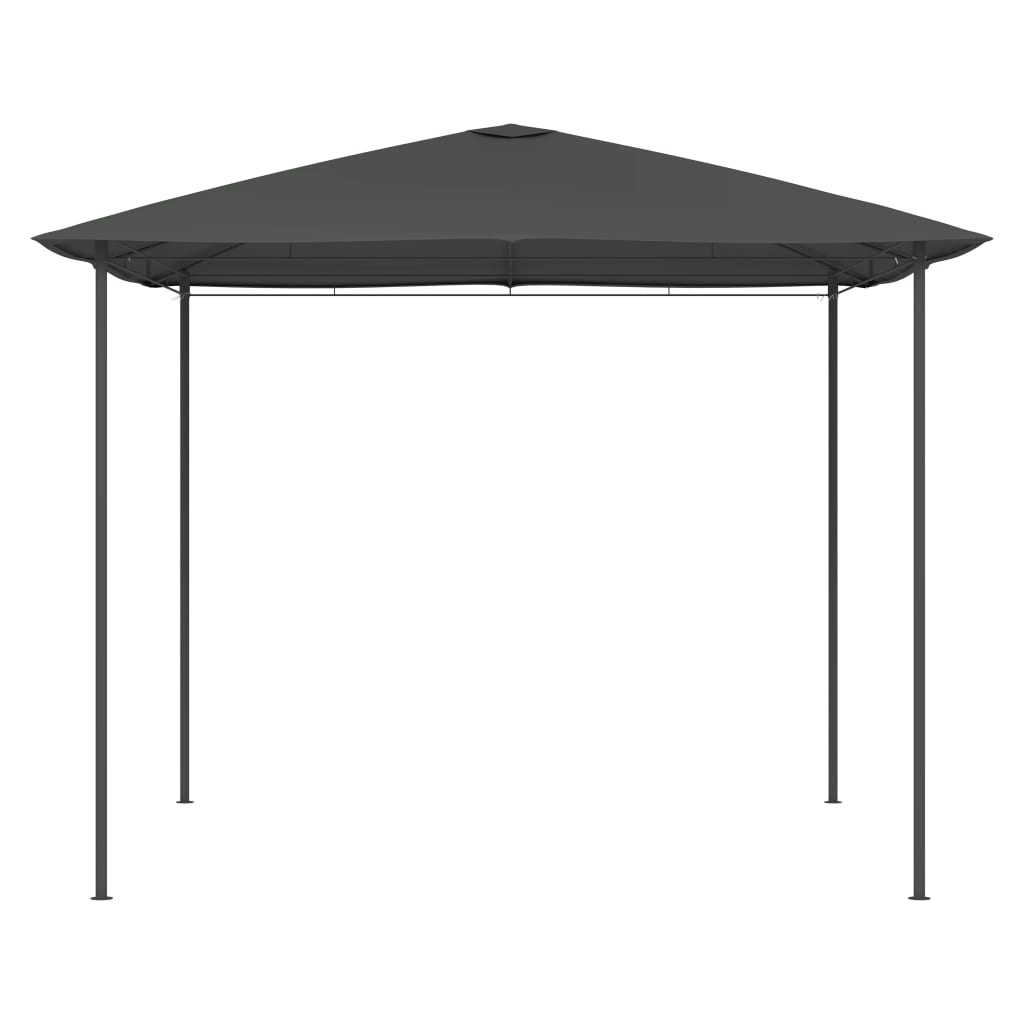 Paviljong 3x3x2,6 m antrasitt 160 g/m²