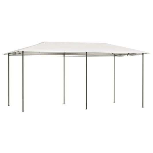 Paviljong 2,98x5,3x2,59 m kremhvit 160 g/m²