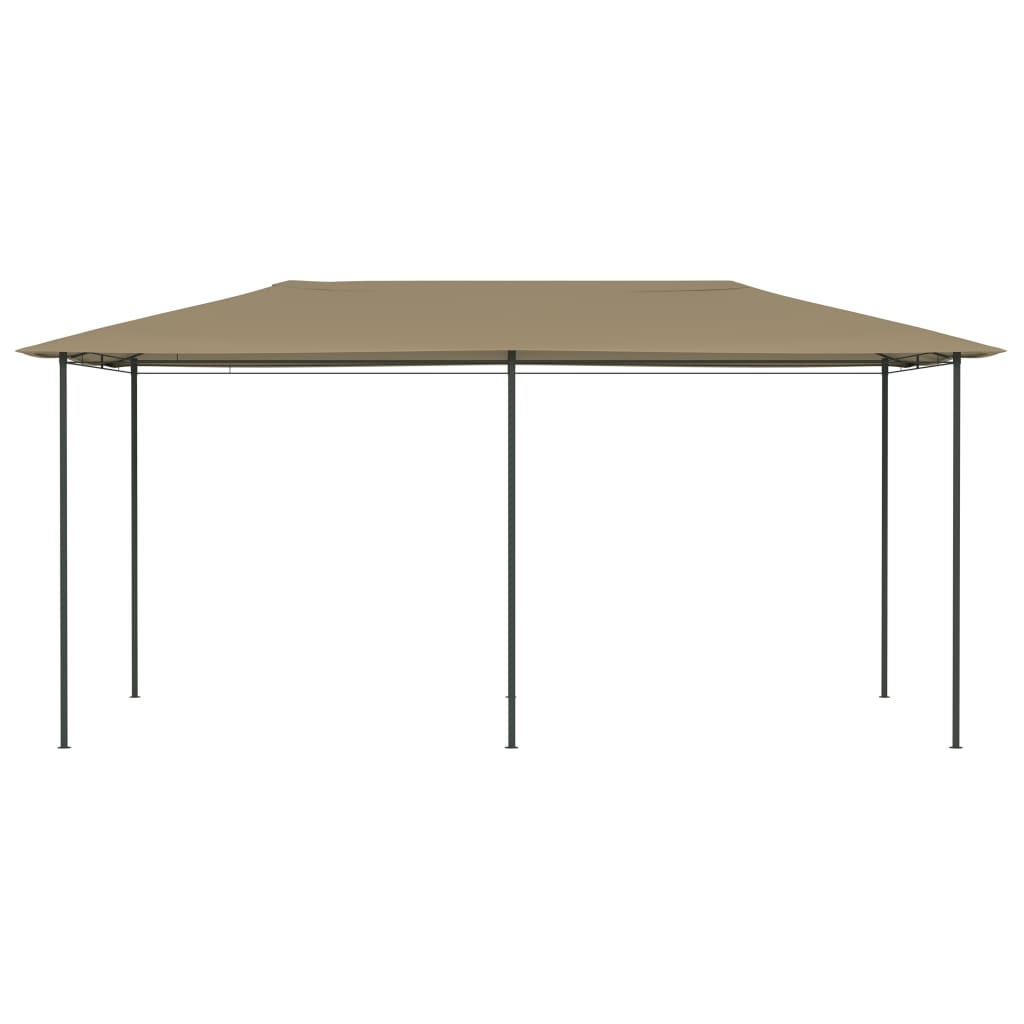 Paviljong 2,98x5,3x2,59 m gråbrun 160 g/m²