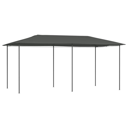 Paviljong 2,98x5,3x2,59 m antrasitt 160 g/m²