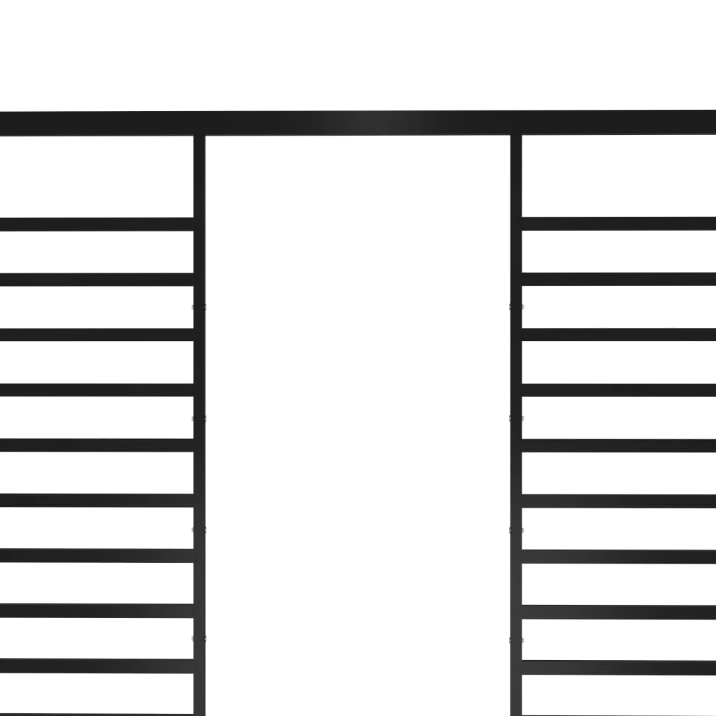 Paviljong med uttrekkbart tak 4x3x2,3 m antrasitt 180 g/m²