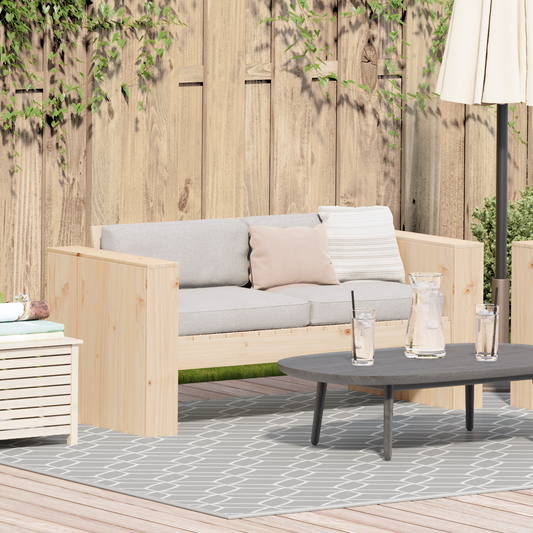 Hagesofa 2-seter 134x60x62 cm Solid Tre Furu